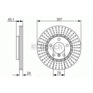 спирачен диск BOSCH 0 986 479 726