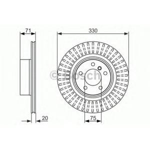 спирачен диск BOSCH 0 986 479 727