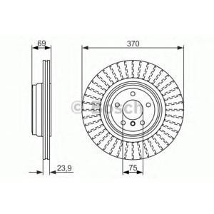 спирачен диск BOSCH 0 986 479 730