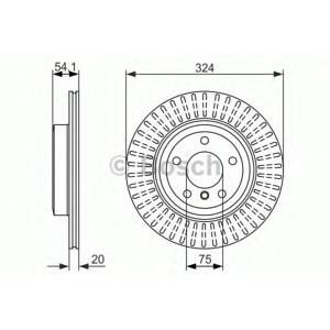 спирачен диск BOSCH 0 986 479 731