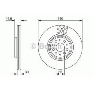спирачен диск BOSCH 0 986 479 734