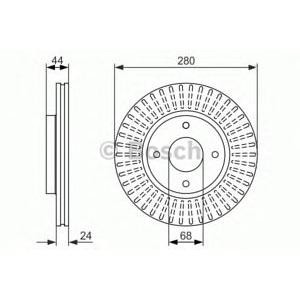 спирачен диск BOSCH 0 986 479 737