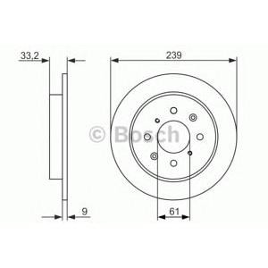 спирачен диск BOSCH 0 986 479 739