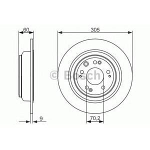 спирачен диск BOSCH 0 986 479 740