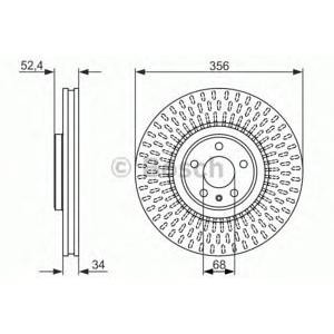 спирачен диск BOSCH 0 986 479 748
