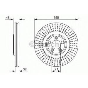 спирачен диск BOSCH 0 986 479 754