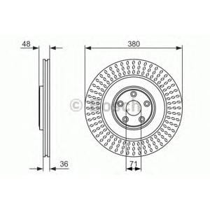 спирачен диск BOSCH 0 986 479 755