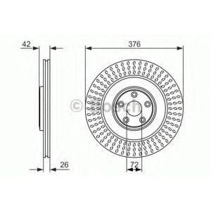 спирачен диск BOSCH 0 986 479 756