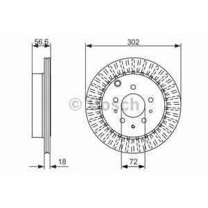 спирачен диск BOSCH 0 986 479 757