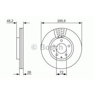 спирачен диск BOSCH 0 986 479 758