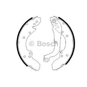 комплект спирачни челюсти BOSCH 0 986 487 128