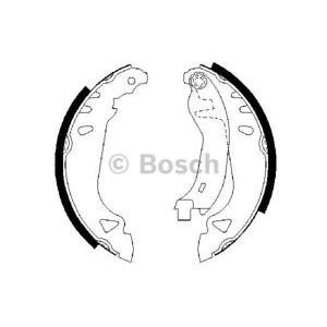 комплект спирачни челюсти BOSCH 0 986 487 250 