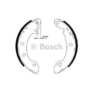 комплект спирачни челюсти BOSCH 0 986 487 295