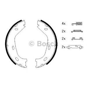 накладки за ръчна спирачка BOSCH 0 986 487 542 
