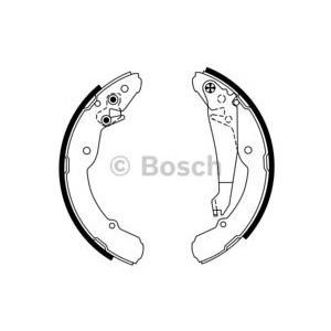 комплект спирачни челюсти BOSCH 0 986 487 555