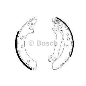 комплект спирачни челюсти BOSCH 0 986 487 561 