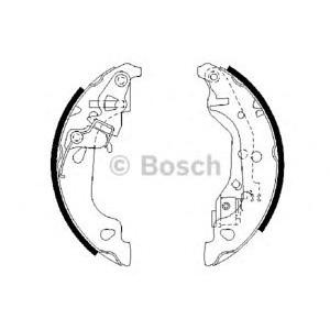 комплект спирачни челюсти BOSCH 0 986 487 597 