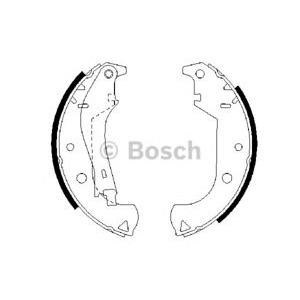 комплект спирачни челюсти BOSCH 0 986 487 626