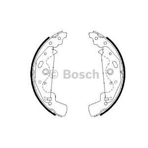 комплект спирачни челюсти BOSCH 0 986 487 643 