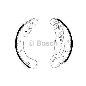 комплект спирачни челюсти BOSCH 0 986 487 658