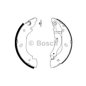 комплект спирачни челюсти BOSCH 0 986 487 660 
