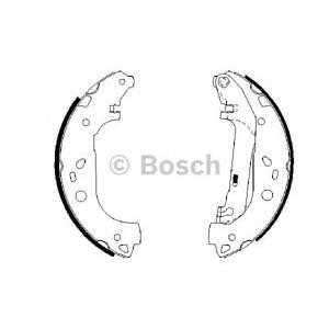 комплект спирачни челюсти BOSCH 0 986 487 667