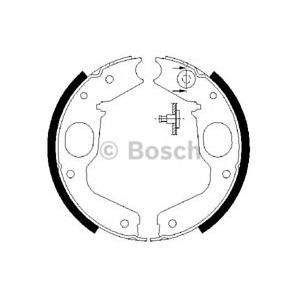 комплект спирачна челюст; комплект спирачна челюст, ръчна спирачка BOSCH 0 986 487 719 