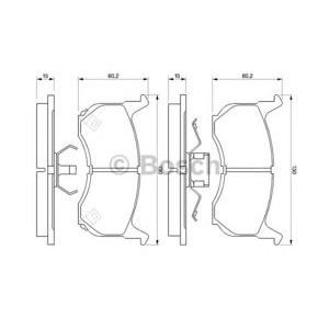 накладки BOSCH 0 986 490 410 