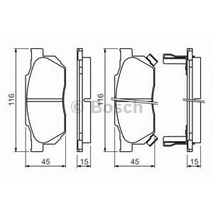 накладки BOSCH 0 986 490 440