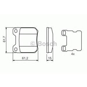 накладки BOSCH 0 986 490 500 