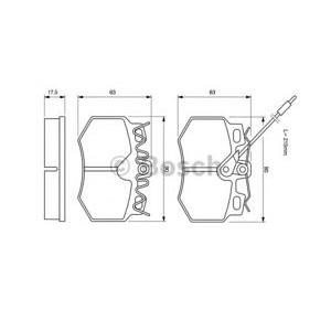 накладки BOSCH 0 986 490 800 
