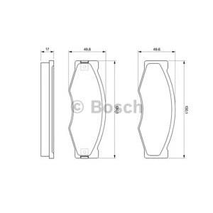накладки BOSCH 0 986 490 990 