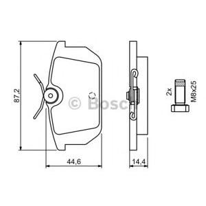 накладки BOSCH 0 986 491 030