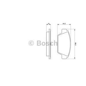 накладки BOSCH 0 986 491 250 