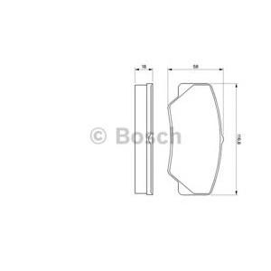накладки BOSCH 0 986 491 410