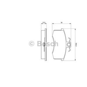 накладки BOSCH 0 986 491 700 
