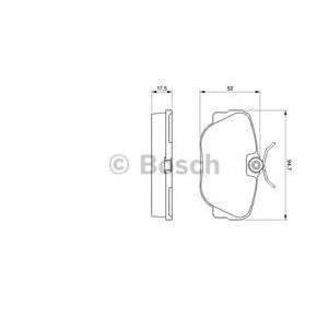 накладки BOSCH 0 986 491 730 