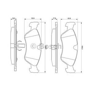 накладки BOSCH 0 986 491 900