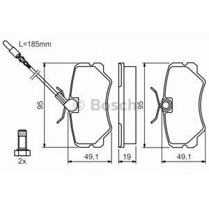 накладки BOSCH 0 986 492 090 