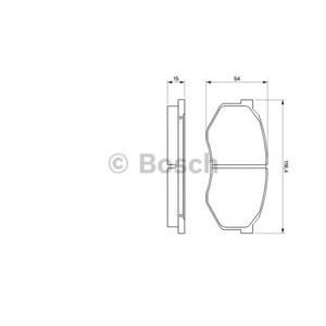 накладки BOSCH 0 986 493 180 