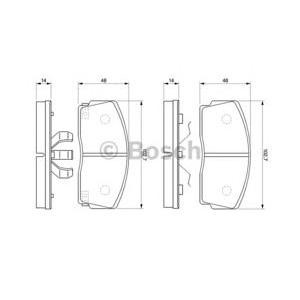 накладки BOSCH 0 986 493 390 
