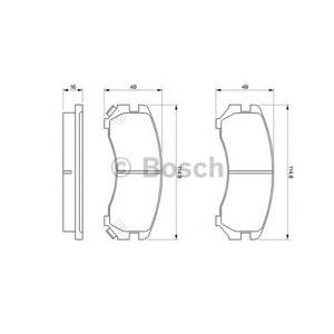накладки BOSCH 0 986 493 450
