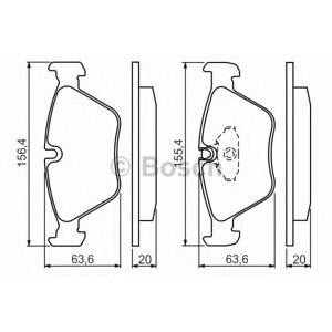накладки BOSCH 0 986 494 007