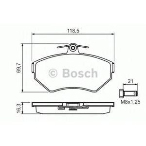 накладки BOSCH 0 986 494 010 