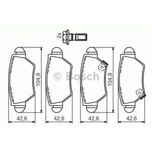 накладки BOSCH 0 986 494 014 
