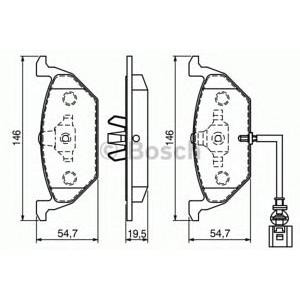 накладки BOSCH 0 986 494 019 