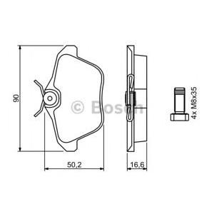 накладки BOSCH 0 986 494 020