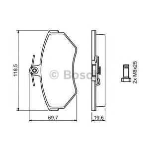 накладки BOSCH 0 986 494 021