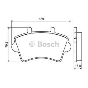 накладки BOSCH 0 986 494 031 