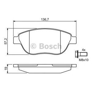 накладки BOSCH 0 986 494 038